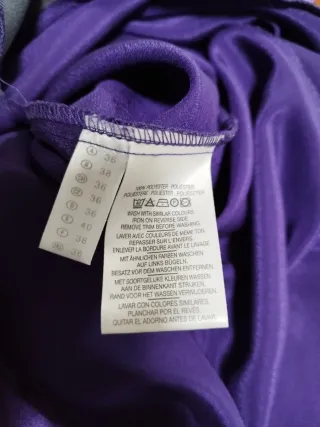 Vestido satén vintage 90s púrpura