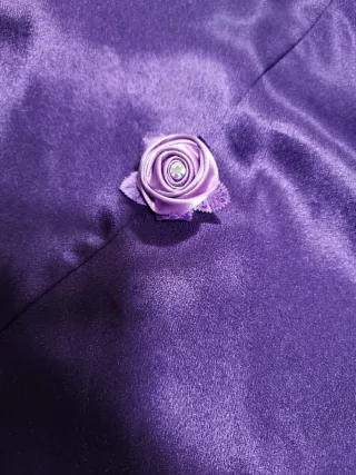 Vestido satén vintage 90s púrpura