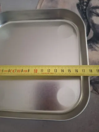 4 Bandejas Cuadradas Plástico