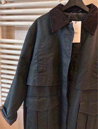 Parka Zara encerada Talla S