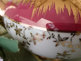 Teiera Bavarese Porcellana Oro e Bianco