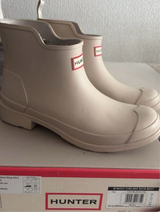 Botas de agua Hunter beige talla 38