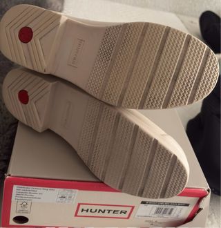 Botas de agua Hunter beige talla 38