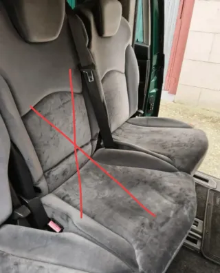 Asiento individual trasero modular extraíble