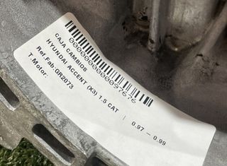 97676 caja cambios gr2073 hyundai accent (x3) 1.5