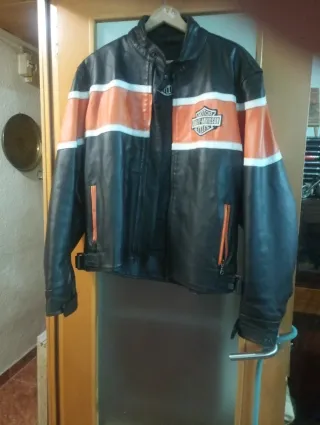 Cazadora Harley-Davidson Negra y Naranja