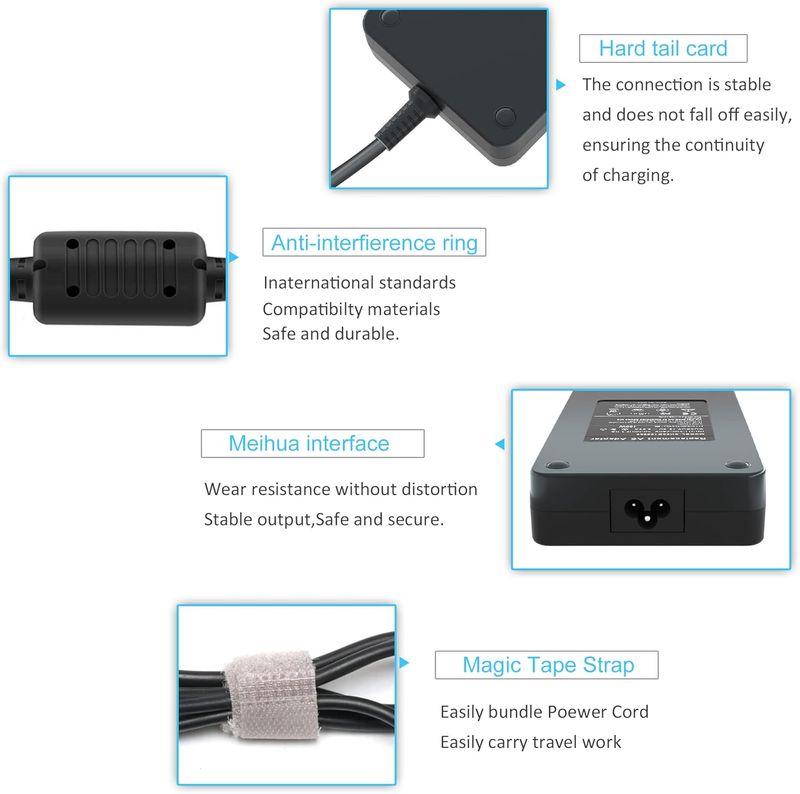 Vanzflow cargador 180W 19.5V 9.23A Dell Dock WD19 afbeelding 8
