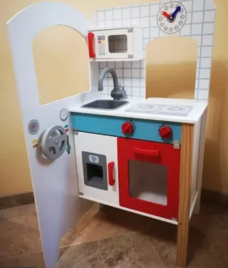 Cocina de madera para niños