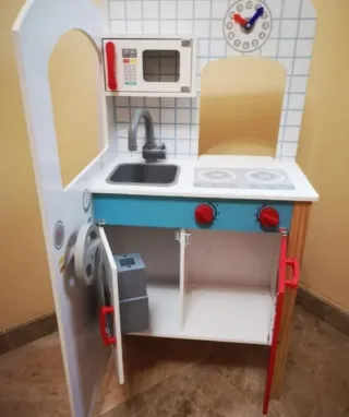 Cocina de madera para niños