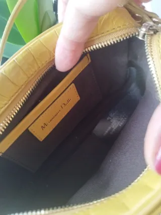 Bolso bandolera amarillo Massimo Dutti