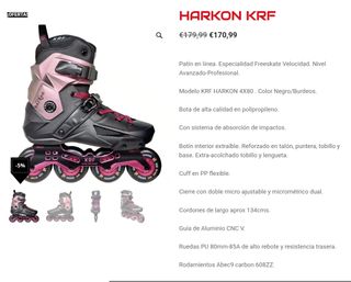 Harkon KRF Patines Grises talla 42-44