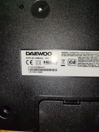 Smart TV Daewoo 43 Negra