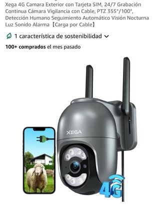 Cámara Seguridad Exterior Xega 4G LTE