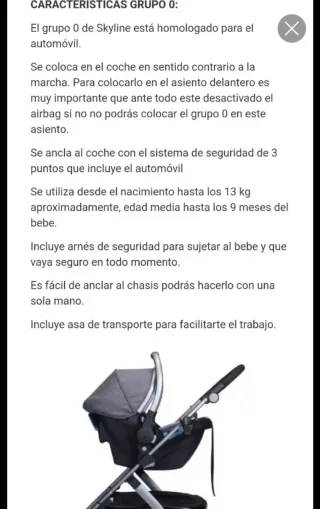 Trío Playxtreme Skyline Carro Bebé