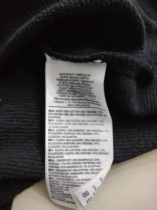 Felpa Nike Air nera lunga