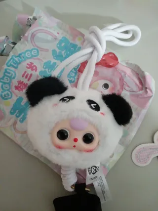 Baby Three cordino portacellulare panda