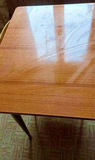 Tavolo vintage 4 sedie Design in formica marrone