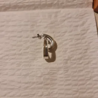 Pendientes aro plateados