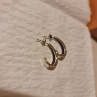 Pendientes aro plateados