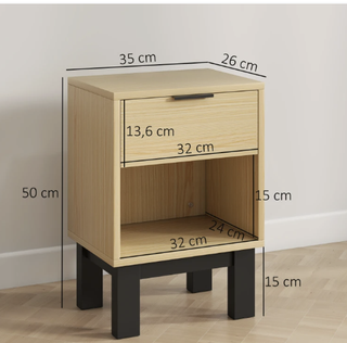 Juego 2 Mesitas Noche Estrechas