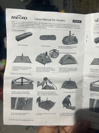 Tienda de campaña Iregro