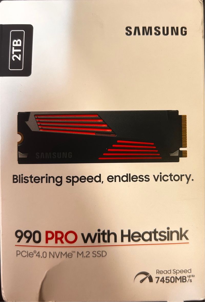 Samsung 990 PRO SSD 2TB NVMe M.2 con disipador de calor