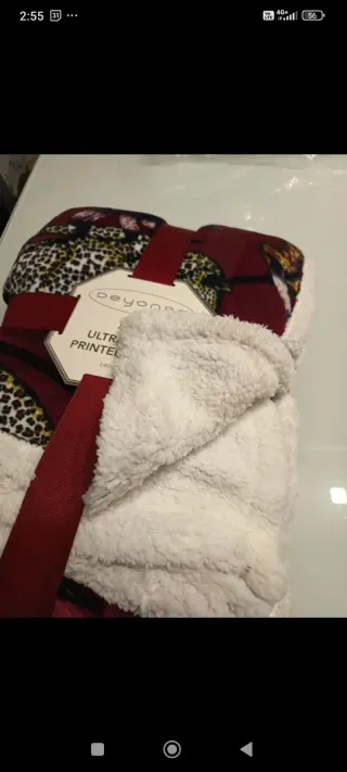 Coperta pile double face fantasia