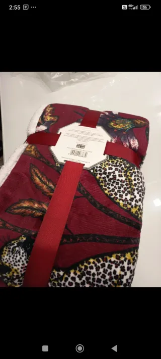 Coperta pile double face fantasia