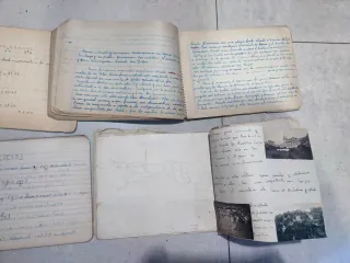4 Cuadernos Escolares Antiguos Años 50