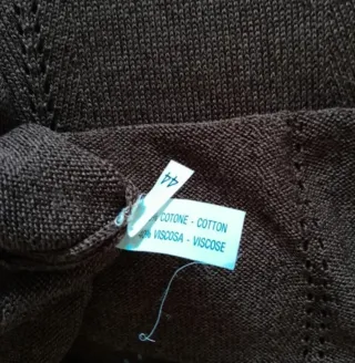 Maglia Essenze tg 44 M/L Nuovo cotone marrone