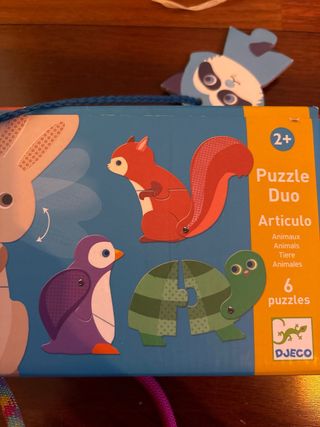 Puzzle Duo Articulo Djeco 6 Puzzles