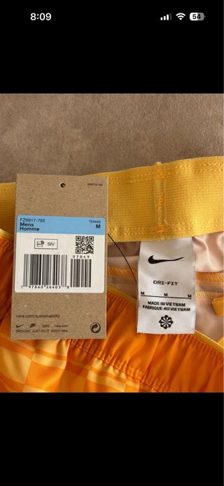 Pantalones cortos tenis/pádel Nike Naranja