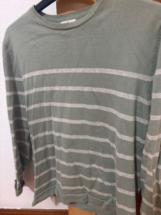 Jersey Springfield Rayas Talla L Verde