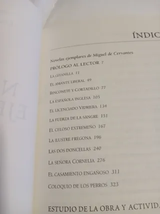LAS NOVELAS EJEMPLARES DE CERVANTES PARA ESTUDI...