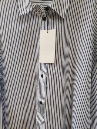 Camisa Zara rayas popelín