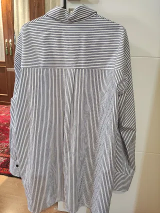 Camisa Zara rayas popelín