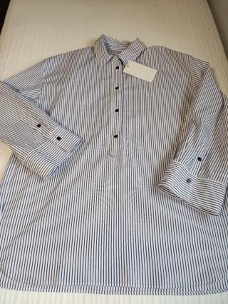 Camisa Zara rayas popelín