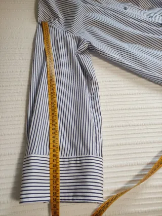 Camisa Zara rayas popelín