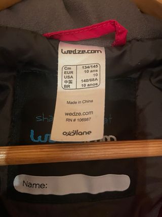 Buzo/Mono de Nieve Rojo