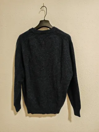 Jersey Canda Cuello V Azul Jaspeado XL