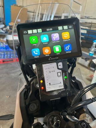 Soporte Barra Moto Carpuride Garmin Carplay Gps