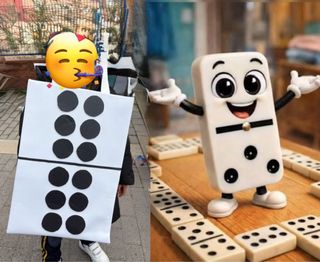 Disfraz casero de dominó