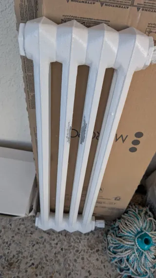 Radiador de hierro fundido blanco