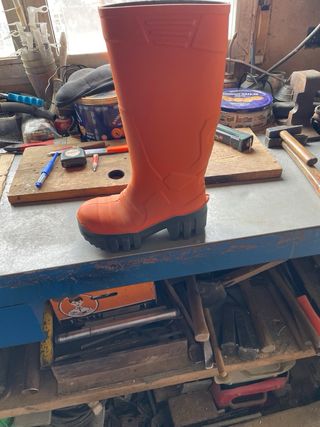 Botas de agua naranjas talla 36 sin estrenar