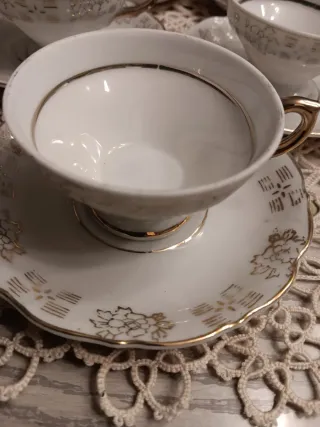 12 Tazzine Porcellana Finissima Oro Made in Japan