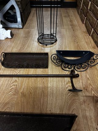 Conjunto accesorios hierro forjado