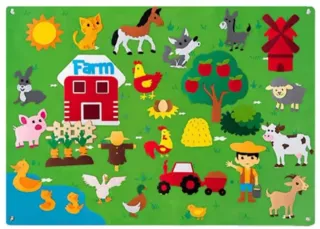 Juego Fieltro Granja Infantil