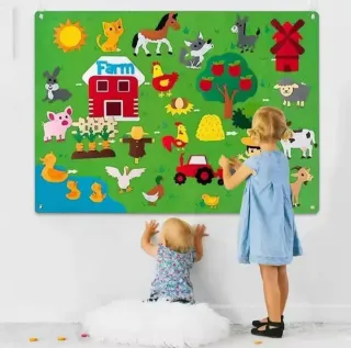 Juego Fieltro Granja Infantil