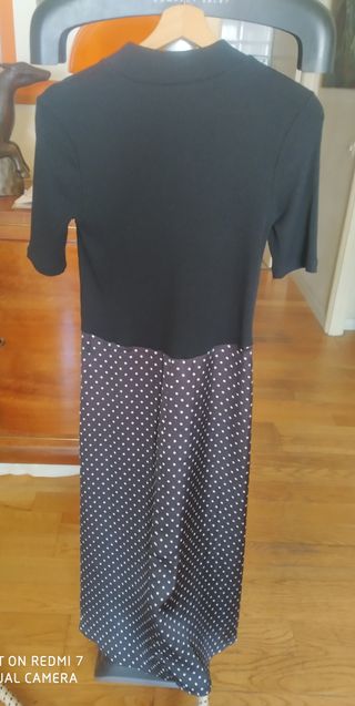 Vestido largo Zara lunares