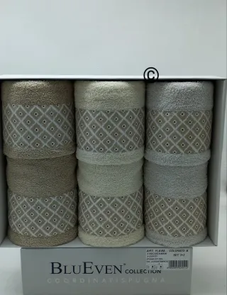 Set 6 Asciugamani BluEven Collection